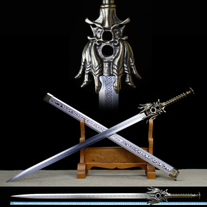 金属大号动漫刀剑唐横刀高锰钢一体刀具冷兵器未开刃古道瘦马