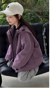 韩国童装2024新款女童冲锋衣春秋季洋气男女童同款加绒风衣外套