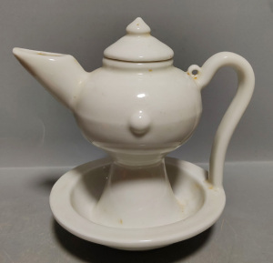 高仿古大明永乐年制甜白瓷陶瓷油灯壶明代官窑陶瓷油灯壶产地货源