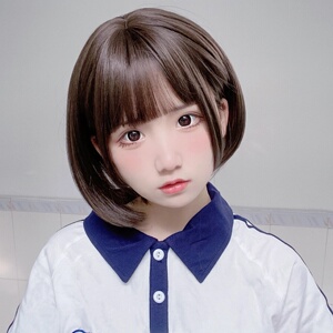 假发女短发学生头可爱