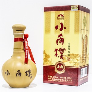小角楼酒金鑫52度500ml瓦罐装川酒巴中老字号浓香型盒装纯粮酒