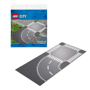 lego乐高 60237弯道与十字路口 城市系列小颗粒积木玩具底板
