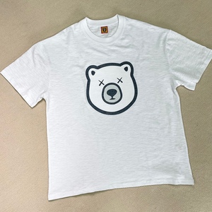 2022年美式高街human made kaws联名北极熊男女情侣同款短袖t恤