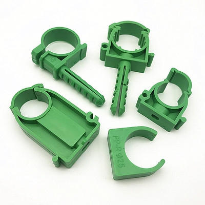 绿色ppr管卡4分6分1寸塑料卡子 扣卡20 25 32固定管卡ppr水管配00