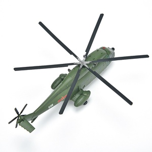 1:144直8直升机模型 z-8直升机合金飞机模型摆件男孩玩具战斗机