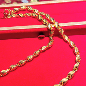 黄金男士骑士项链足金9999男款厚实耐戴收藏保值结婚礼物金器三金