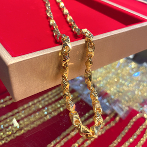 黄金男士骑士项链足金9999男款厚实耐戴收藏保值结婚礼物金器三金