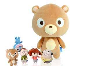 新款可爱百度熊孩子毛绒玩具熊娃娃小熊公仔情人节礼物送女友