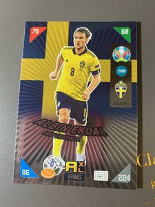 球星卡代卖【杨少帅】PANINI欧洲杯2020游戏版 EKDAL 瑞典 FF特卡