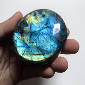 非洲灰月光石 月长石原石 拉长石原石 矿物把玩摆件手把件蓝月光