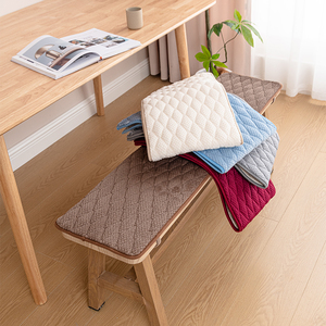 定制冬季加厚实木长板凳坐垫长条茶椅凳座垫换鞋凳垫长沙发垫保暖