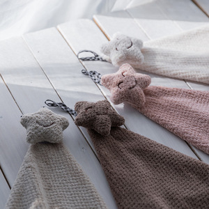 小毛巾日本挂式手帕卫生间擦手布强吸水韩国卡通星星厨房擦手巾