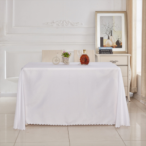 北欧纯色会议活动桌布白色酒店餐桌布长方形纯色茶几台布布艺定制