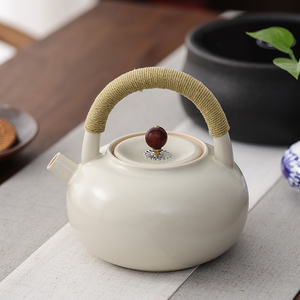 00128人付款天猫火山石煮茶器煮茶炉陶瓷煮茶碗日式老白茶专用茶壶