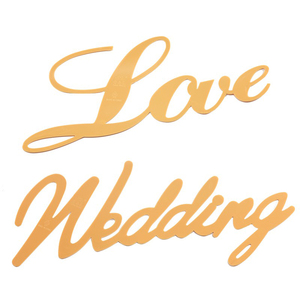 婚车牌黄色Wedding字母LOVE字牌套装创意头车英文装饰装饰字