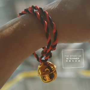 陌夏有故事日本祈福注连绳阴阳师结绳大铃铛神社御守符男女手链