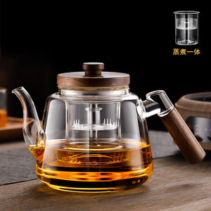 高硼硅防爆耐高温玻璃蒸煮茶壶电陶炉围炉炭火烧水泡茶壶专用茶具