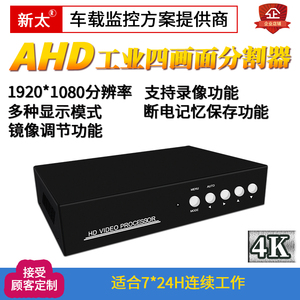 4k分屏器四画面分割器BNC4进1出超清摄像头视频监控接HDMI输出