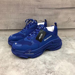balenciaga/巴黎世家2022春夏蓝色triples男士厚底老爹鞋运动球鞋