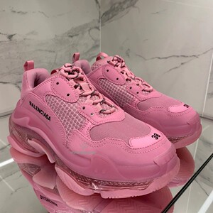 balenciaga/巴黎世家 2020秋冬 粉色triple s女款老爹鞋 现货