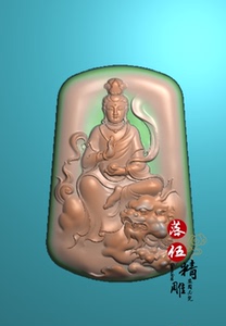 文殊菩萨08059.5.21年年 精雕图jdp浮雕玉雕灰度图电脑雕刻动物