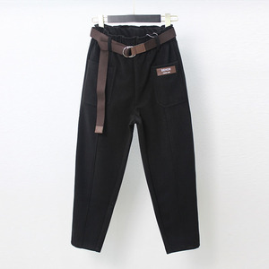 秋然女裤2020秋冬新款休闲呢子裤子显瘦加厚萝卜裤毛呢女裤子3883