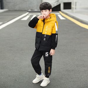 一米三童装四冬季五小学生六年级二高个未成年男孩穿的衣服.套装