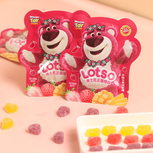 迪士尼草莓小熊什锦软糖卡通包装高颜值儿童零食伴手礼结婚喜糖