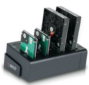 ORICO 6648US3-C四盘位USB3.0硬盘拷贝机座一拖四脱机对拷硬盘盒