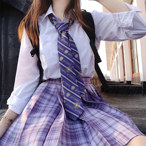 【啦啦酱jk】 葡萄汽水 jk制服裙原创格裙紫格百褶裙 全款