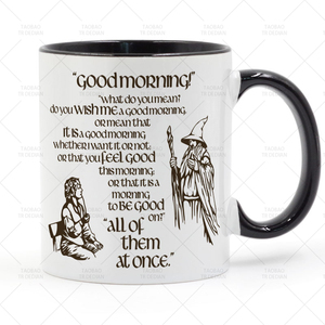 霍比特人  Good Morning Bilbo 早安，比尔博 陶瓷马克杯水杯杯子