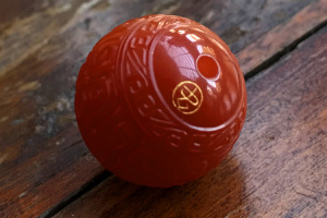 苏州石虫工作室 四川凉山联合料满肉锦红回纹南红珠子 完美无瑕疵