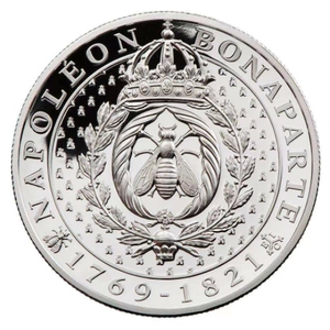 【海寧潮现货】圣赫勒拿2021年拿破仑勋章上的蜜蜂精制银币