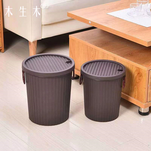 茶渣桶家用茶道茶盘废水桶塑料茶水桶废水桶带盖茶具伴侣带盖子