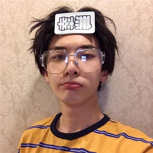 眼镜近视白色镜框