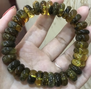 已售丶欣赏丶纯天然原矿琥珀蜜蜡药珀植物珀风景意境珀算盘珠手串