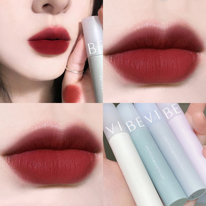 薇比莉vibely薄丝柔雾哑光防水持久唇釉显白不易脱色微比利丽口红