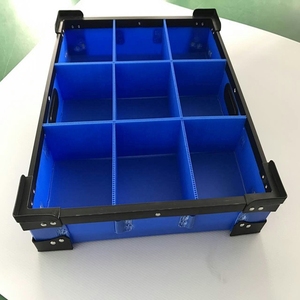 厂家定制防静电pp塑料中空板密度板分隔刀卡格挡零件盒配件周转箱