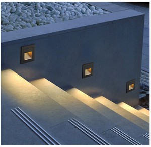 户外灯楼梯过道走廊嵌入式防水壁灯led庭院灯花园景观室外台阶灯