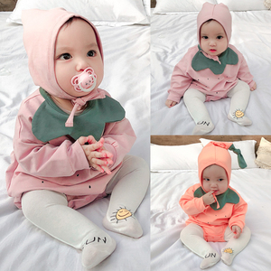 女婴儿童春秋装运动套装男童小童0岁1可爱宝宝网红衣服春季超洋气