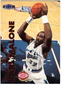 NBA球星卡 FLEER 1999 卡尔·马龙（Karl·Malone）#126