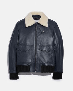 coach/蔻驰 皮毛一体领飞行员夹克 2021新款男装 皮衣 5710