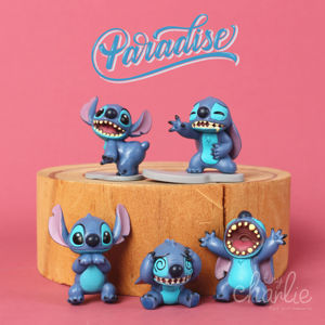 出口散货星际宝贝史迪仔套装史迪奇杯沿玩具公仔摆件一套五款