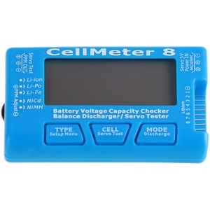 CellMeter 8 AOK 8S电显 舵机测试 窄频舵机测试器 2-8s电压测试