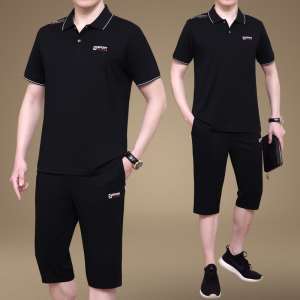 蘑菇街京东商城正品牌潮2020新款夏季运动服套装跑步服两件套男装