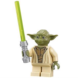 乐高lego 星球大战 人仔 sw707 尤达大师 含武器 75168 75142
