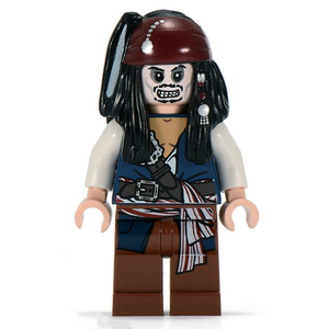 乐高lego 加勒比海盗 人仔 poc012 僵尸版 杰克船长 4181