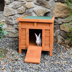 宠物兔笼户外防雨兔窝室外室内兔屋实木头小型犬狗猫兔舍兔子产房
