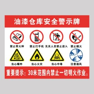 火灾易燃易爆禁止打手机当心中毒当心泄漏安全警示牌 加油站安检标识