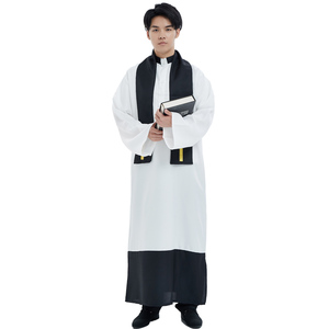 新款欧洲中世纪牧师神父教徒祭祀使者欧式舞台演出服装出租